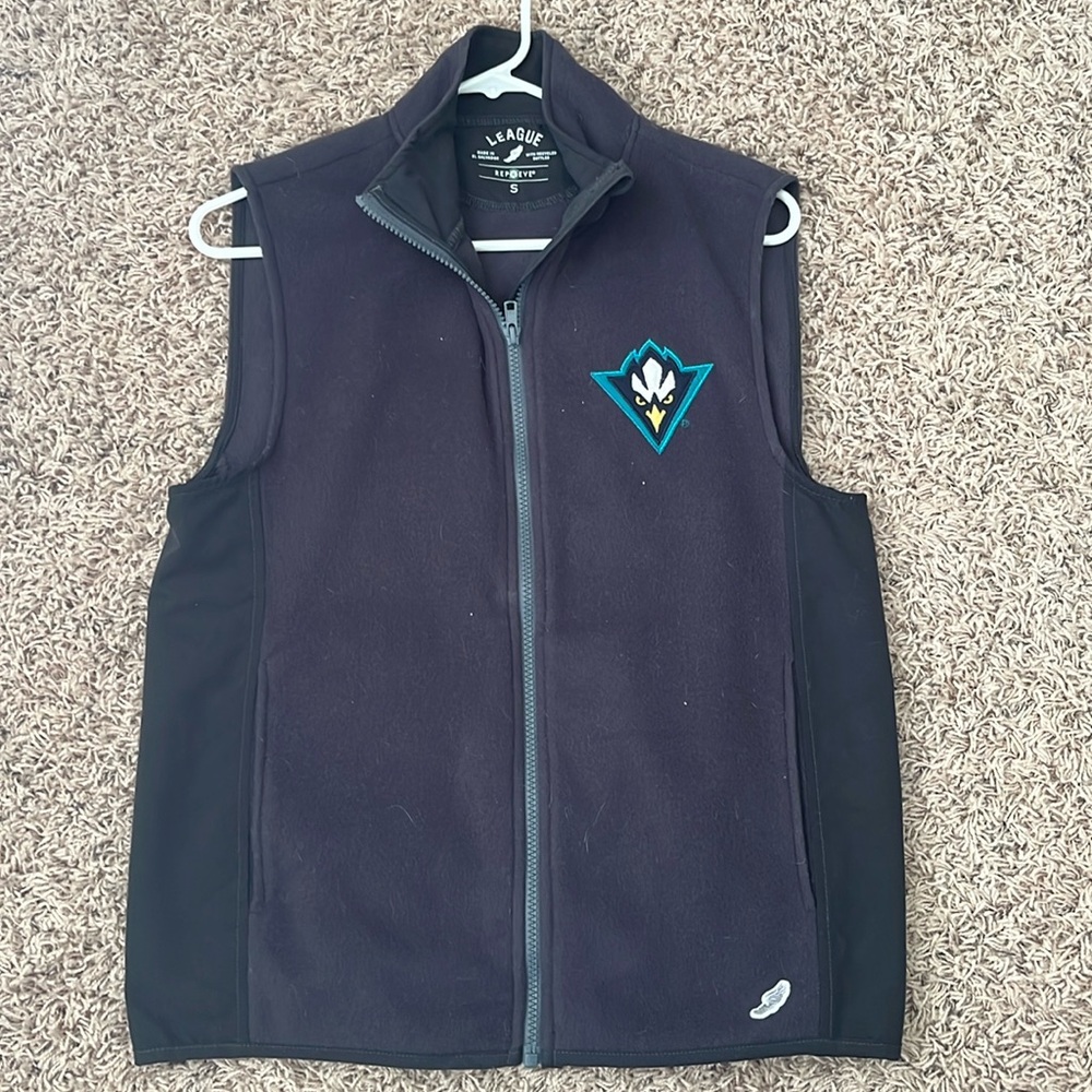UNCW winter fleece vest